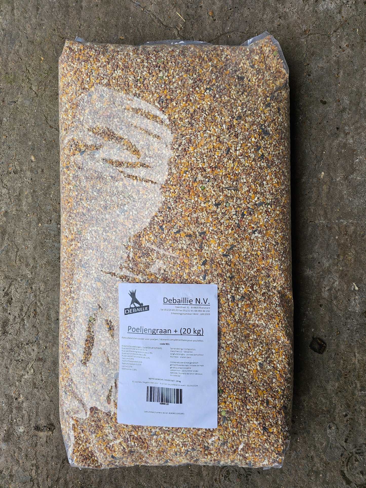 Poeljengraan 5kg - Kippen voeder - Merkloos