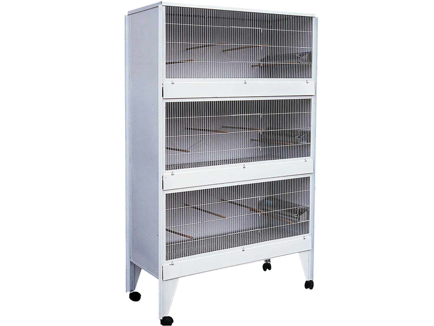 VOLIÈRE NR 32 WIT 100 X50X 176 CM A-B