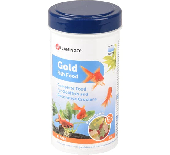 Gold Vlokvoer Goudvis 100ml - Flamingo