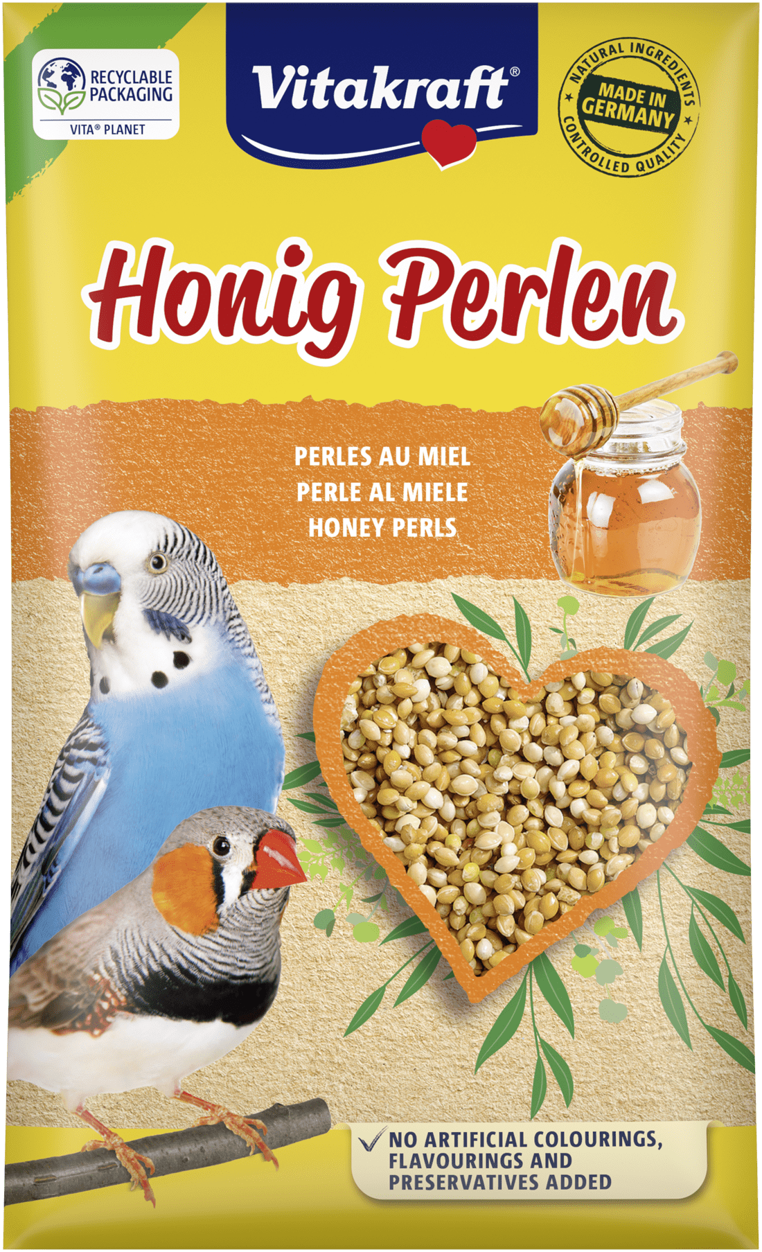 Vitakraft Spreekparels met honing parkiet 20 gram