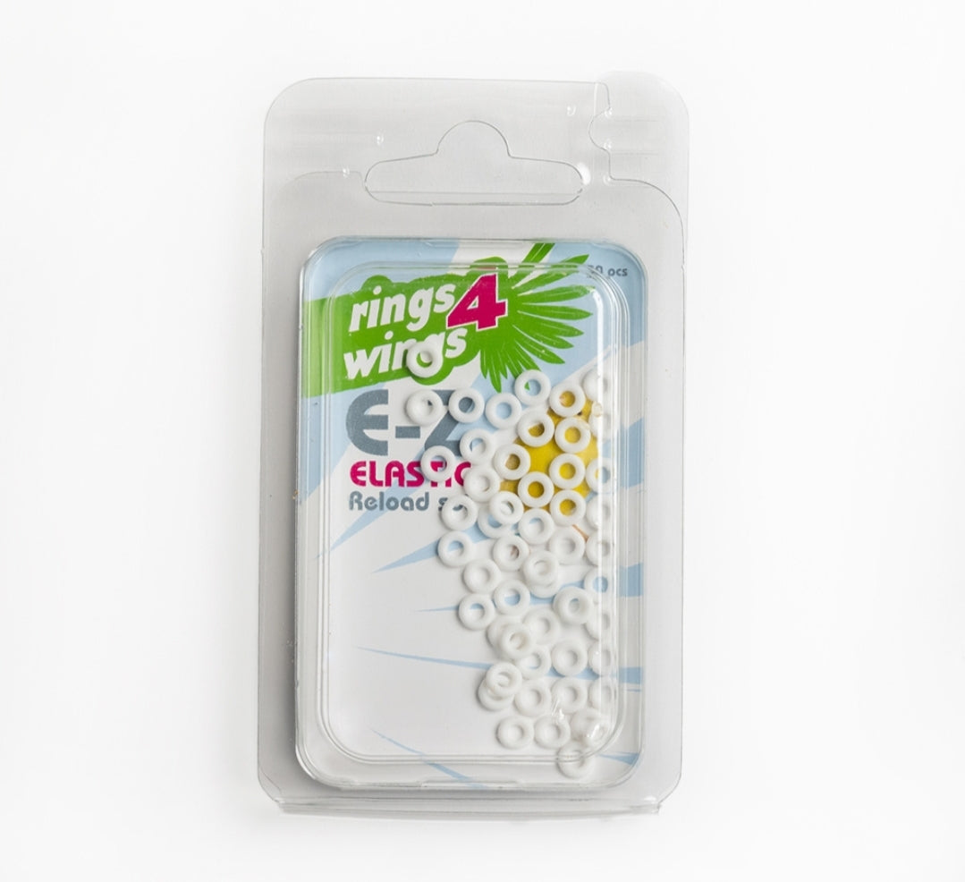 E-Z Elastische Ringen Wit Reload Kit ( 50st ) Ø 3 mm