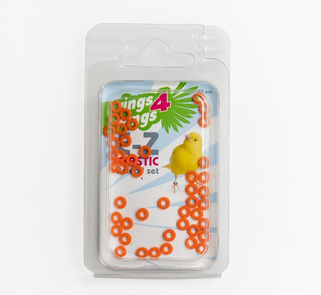E-Z Elastische Ringen Oranje Reload Kit ( 50st ) Ø 3 mm