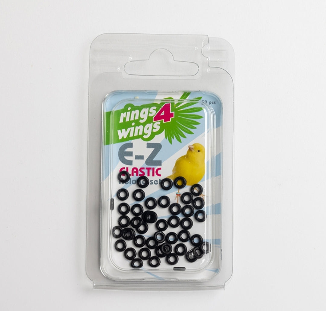 E-Z Elastische Ringen Zwart Reload Kit ( 50st ) Ø 3 mm