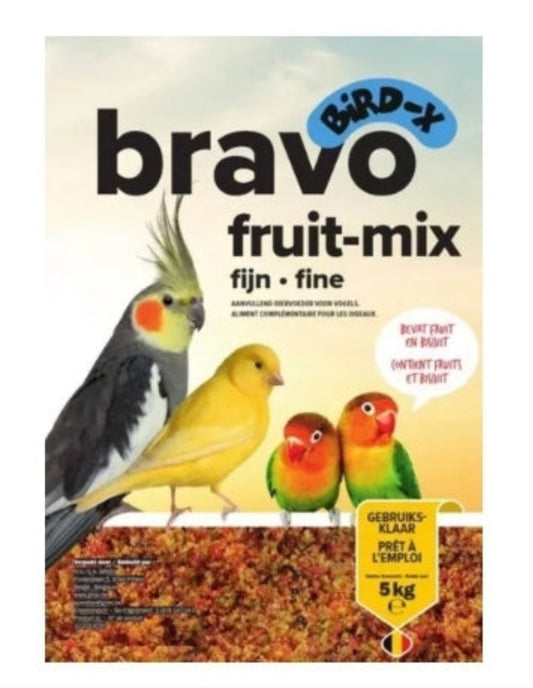 Bravo Fruit Mix Fijn 5kg - Bird-X Grizo