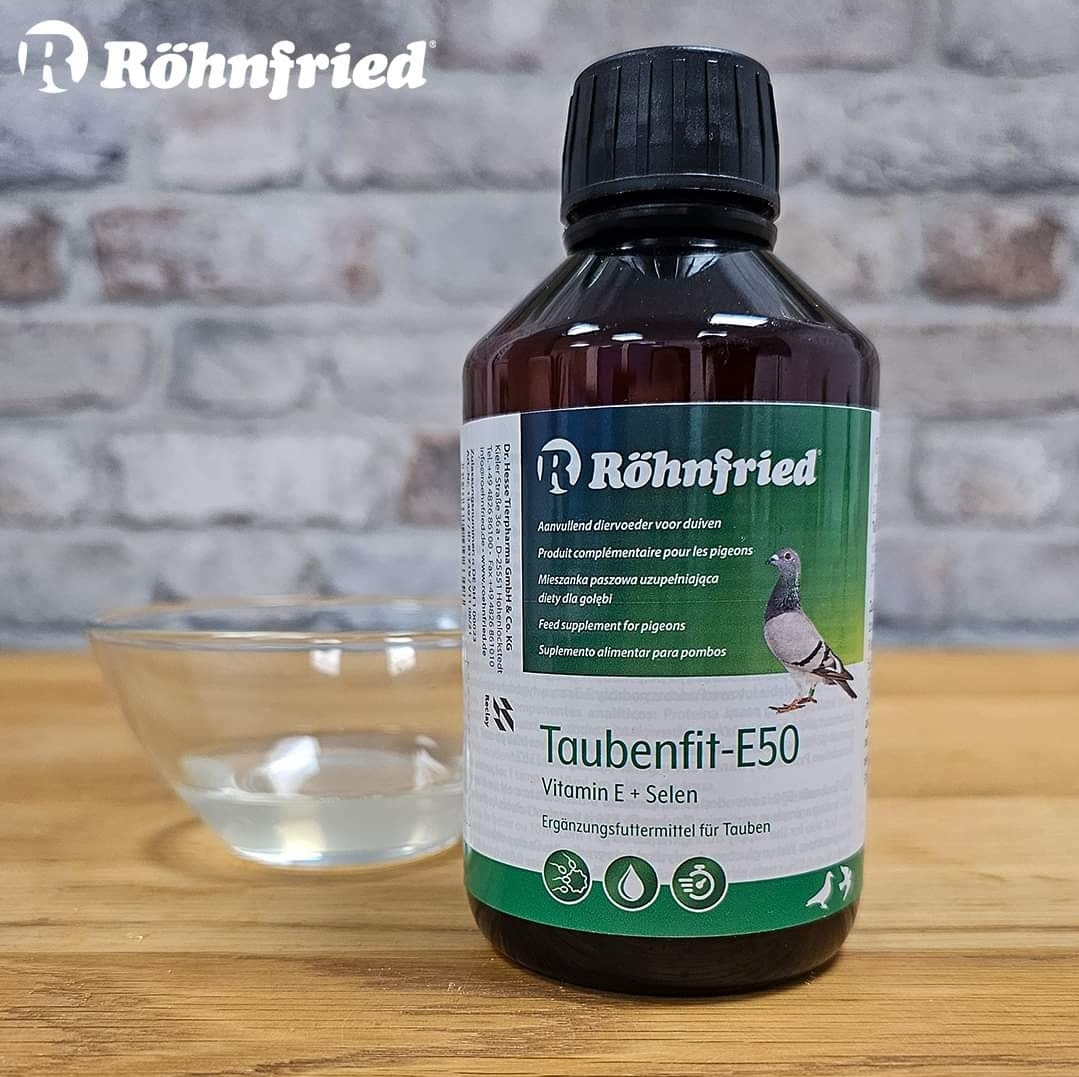 Taubenfit-E 50 Vit. E-Konzentrat (Vit. E En Selenium, Kweek- En Vliegperiode) 250ml