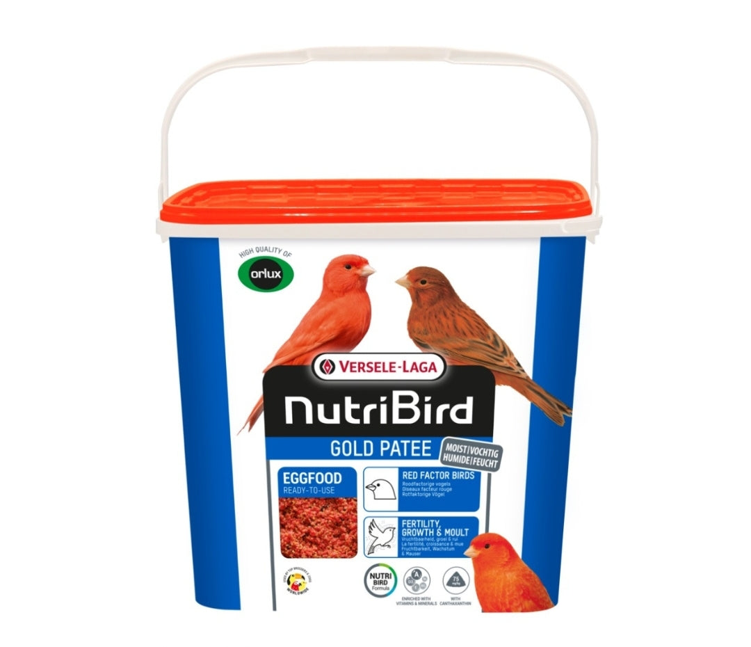 Nutribird Gold Patee Roodfactorige Vogels 5kg (Orlux gebruiksklaar eivoer rood)