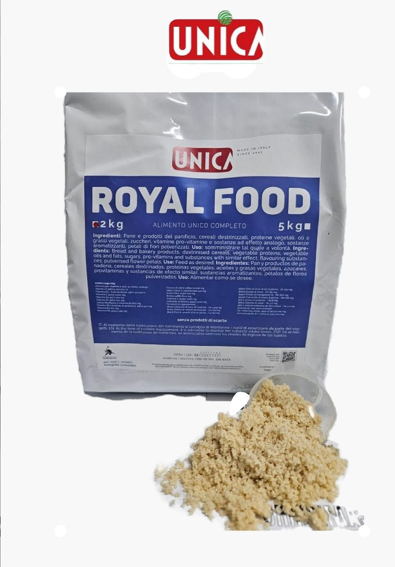 RoyalFood 2kg - Mix van schaaldieren, rupsen en eiwitten - Unica - Voor alle soorten vogels