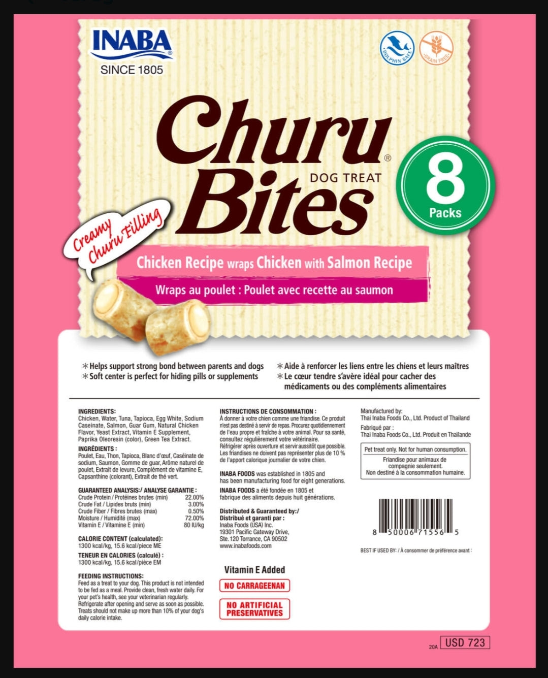 Churu Bites Dog Treat Zalm 1 stuk
