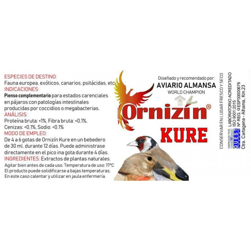 Ornizin Kure 30ml - Coccidiose Stop - Preventie en Behandeling - Ornizin