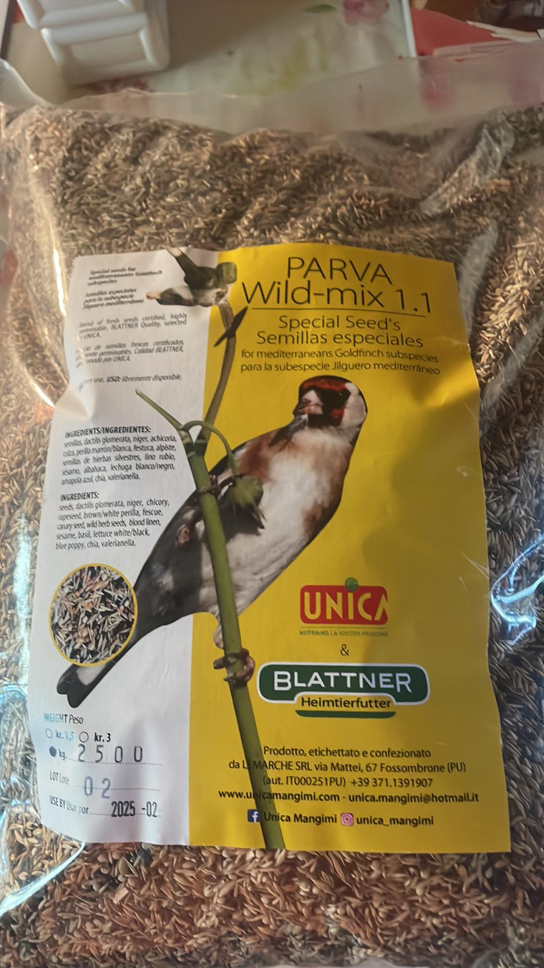 Parva Wildmix 1.1 - 500 Gram - Speciale Zaden - Hoog kiembaar - UNICA & BLATTNER