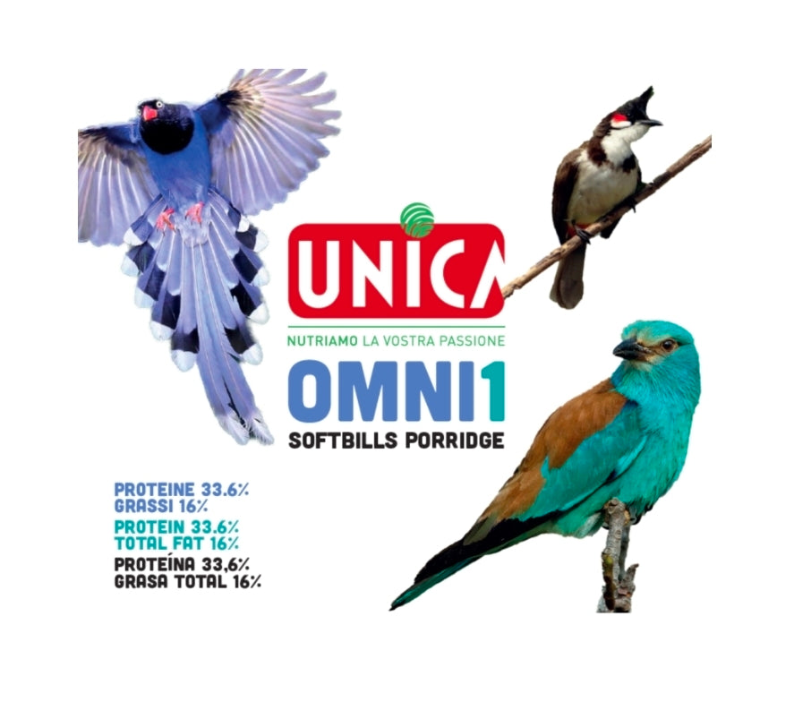 Unica Omni1 Softbill porridge 250 gram (opfokvoer voor insecteneters)