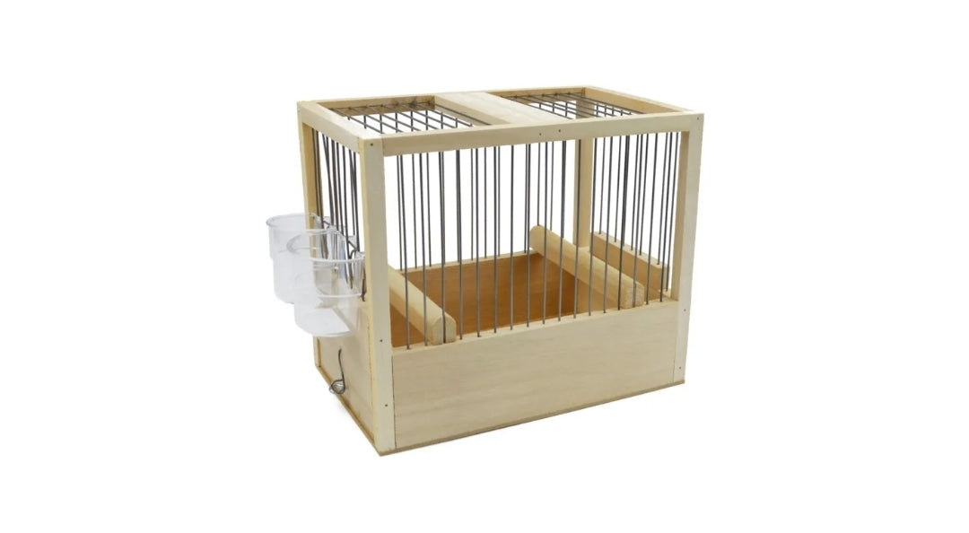 Houten Zang Kooi 21x24x16cm