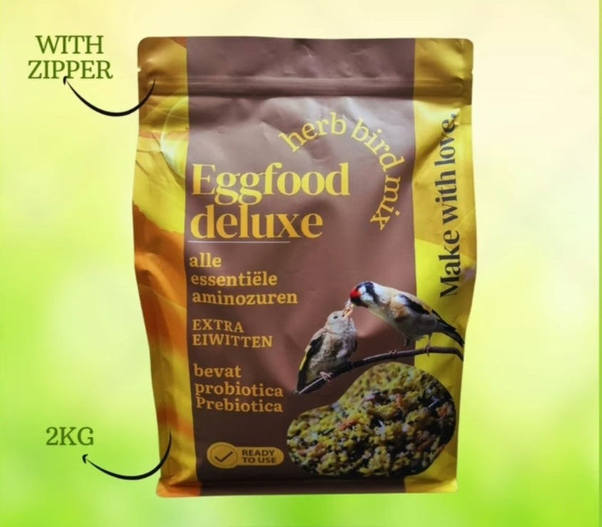 Eggfood Deluxe 21% Eiwitten ( + Paardenbloem, Biergist, Zijderupsen ... )