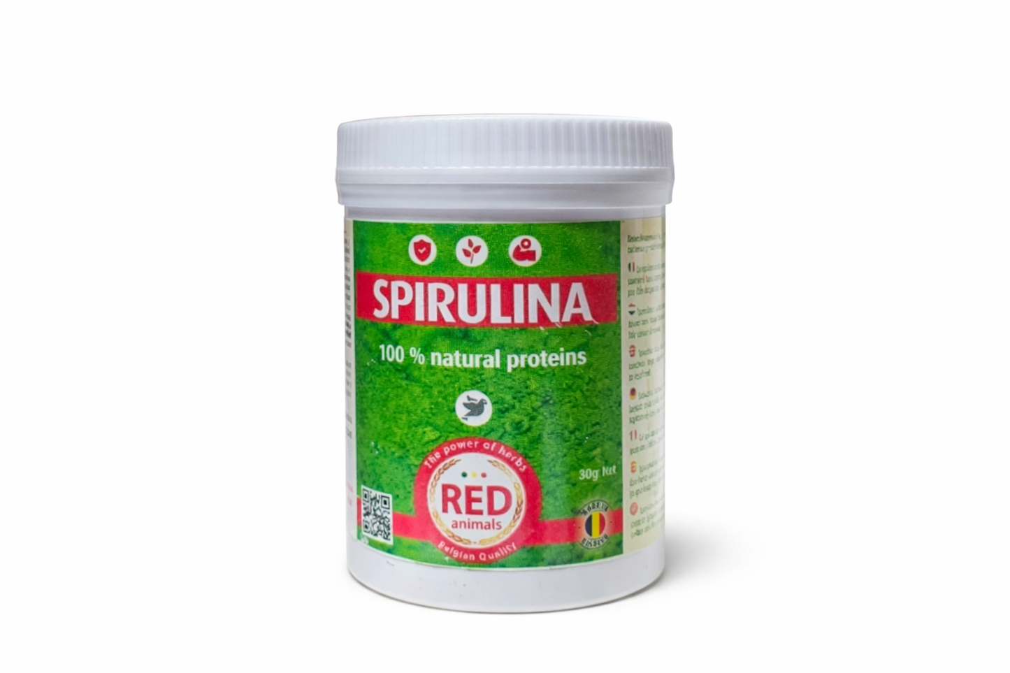 Spirulina (Bron Van Eiwitten, Algen) 80 Gram - Red Animals