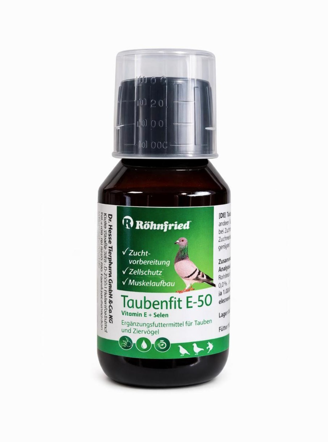 Taubenfit-E 50 Vit. E-Konzentrat (Vit. E En Selenium, Kweek- En Vliegperiode) 100ml