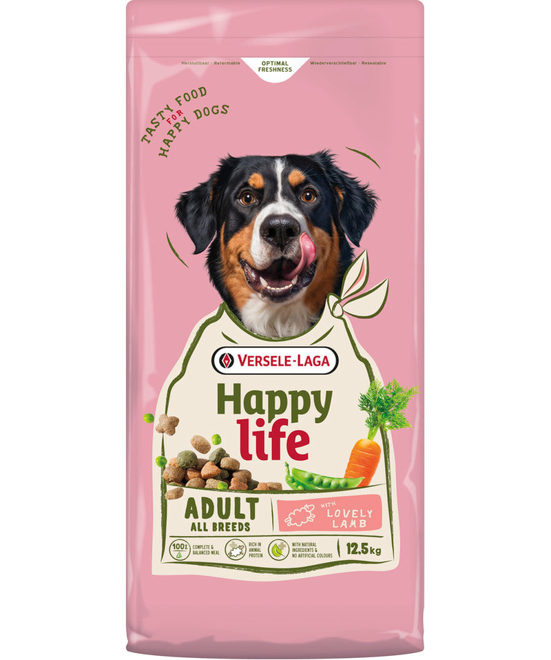 Happy Life Adult Lamm Hundefutter 12.5 kg