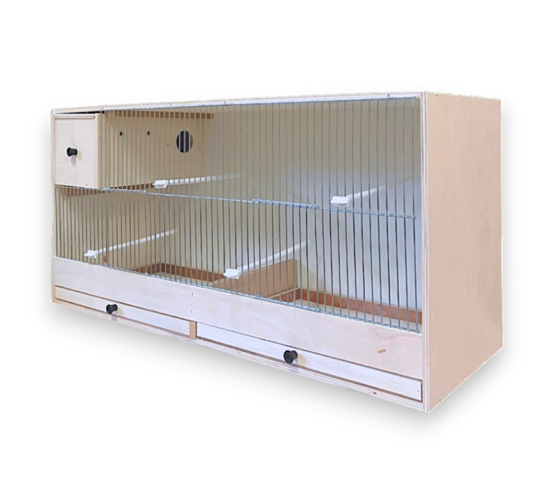 Houten Kweekkooi 80cm Met Inschuif Nestblok