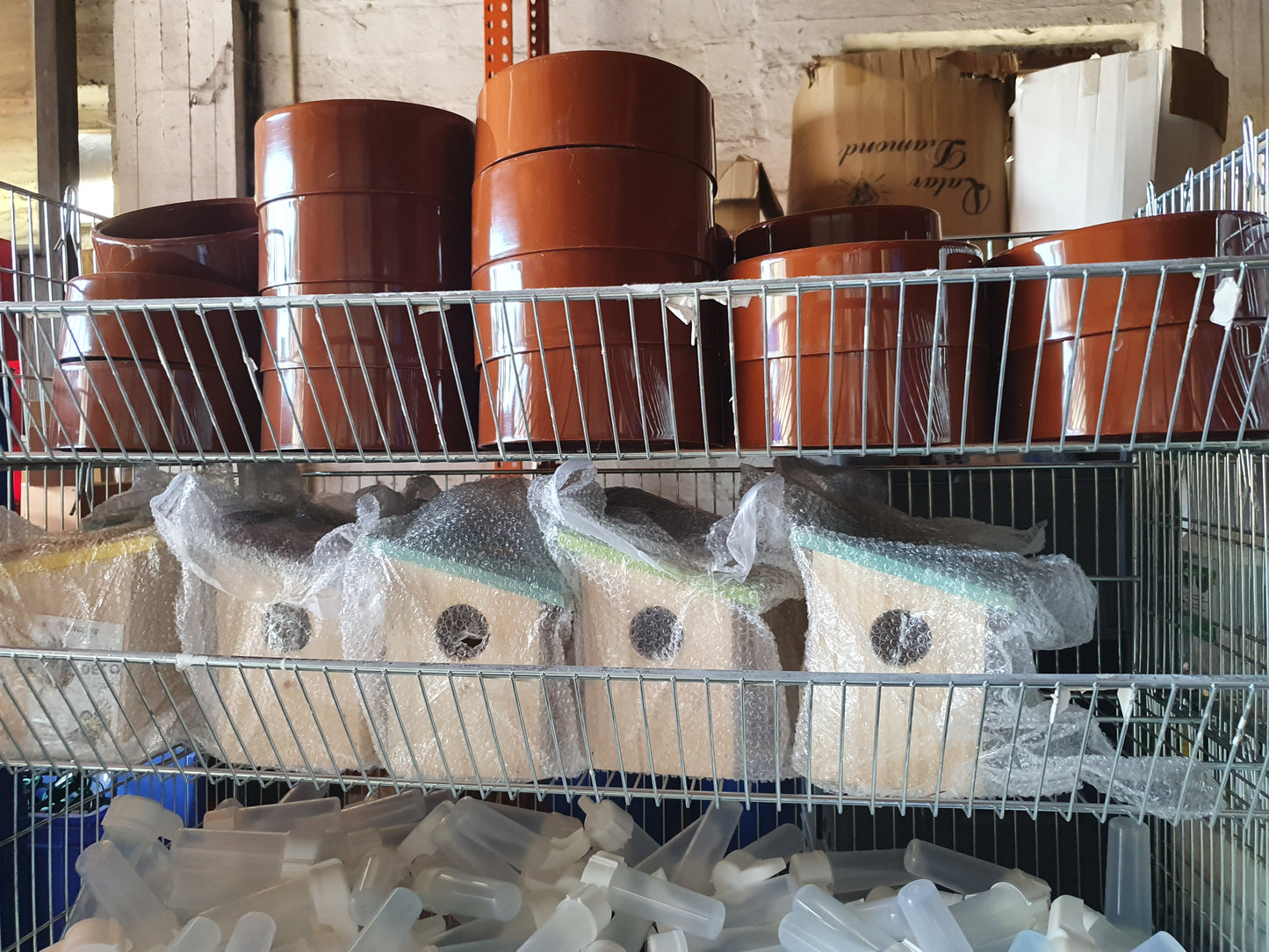 Bruine eetpot 18 x 7 cm