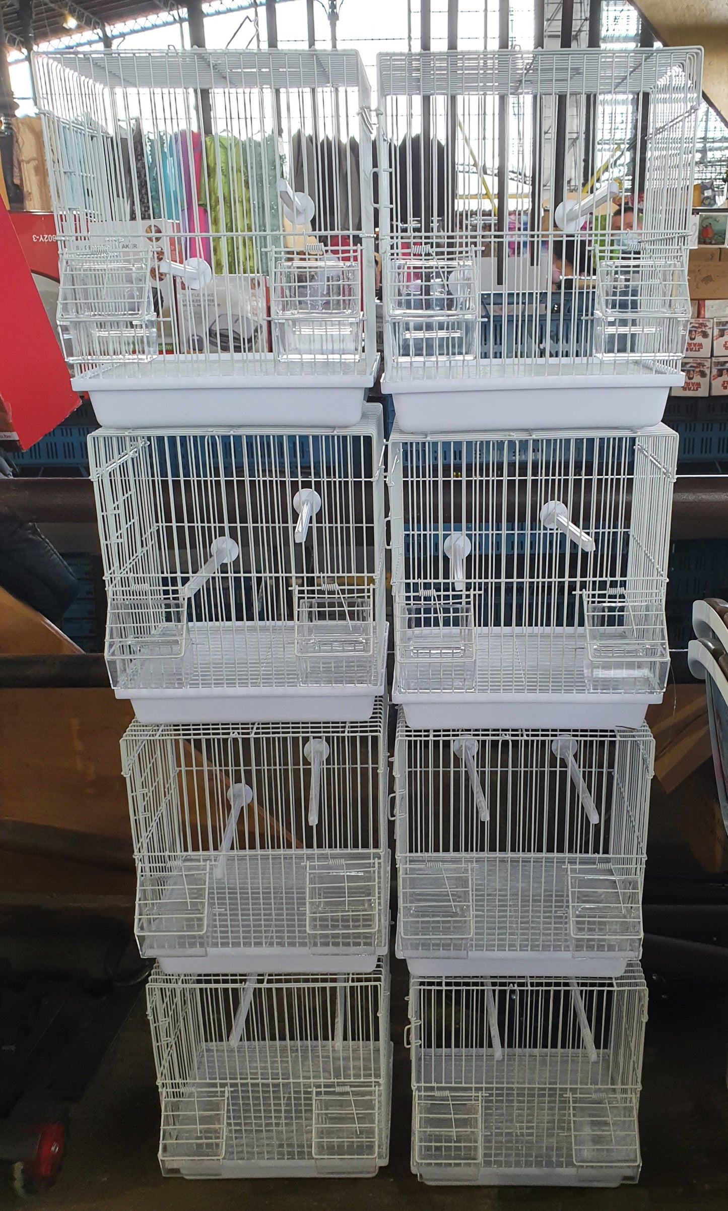 Kleine transport kooi Wit 25 x 19 x 34