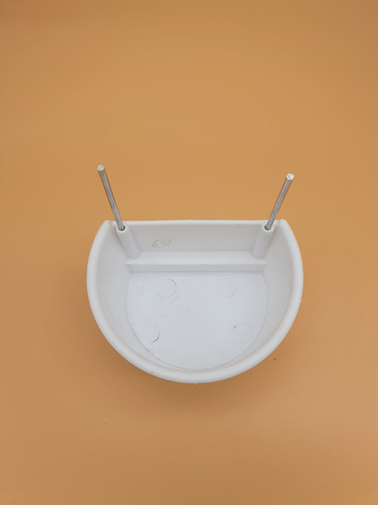 Papegaaien Eetbak aluminium haken wit