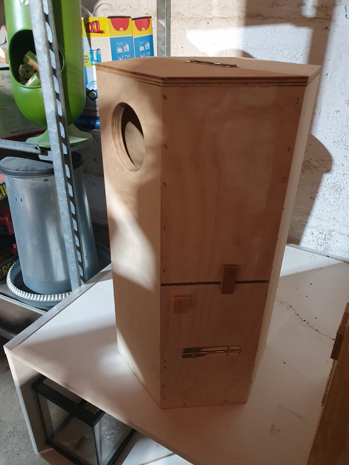 Ovalen Nest Blok Grote Parkieten 60x34x30