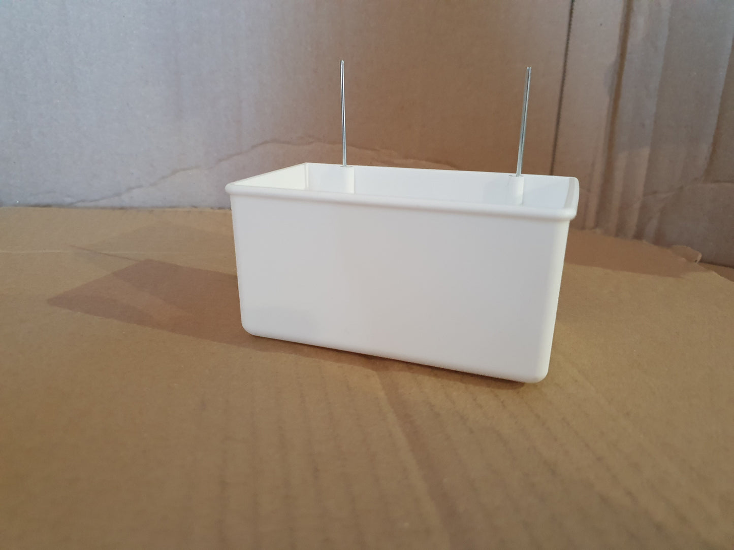 Eetbakje met haak wit/groen