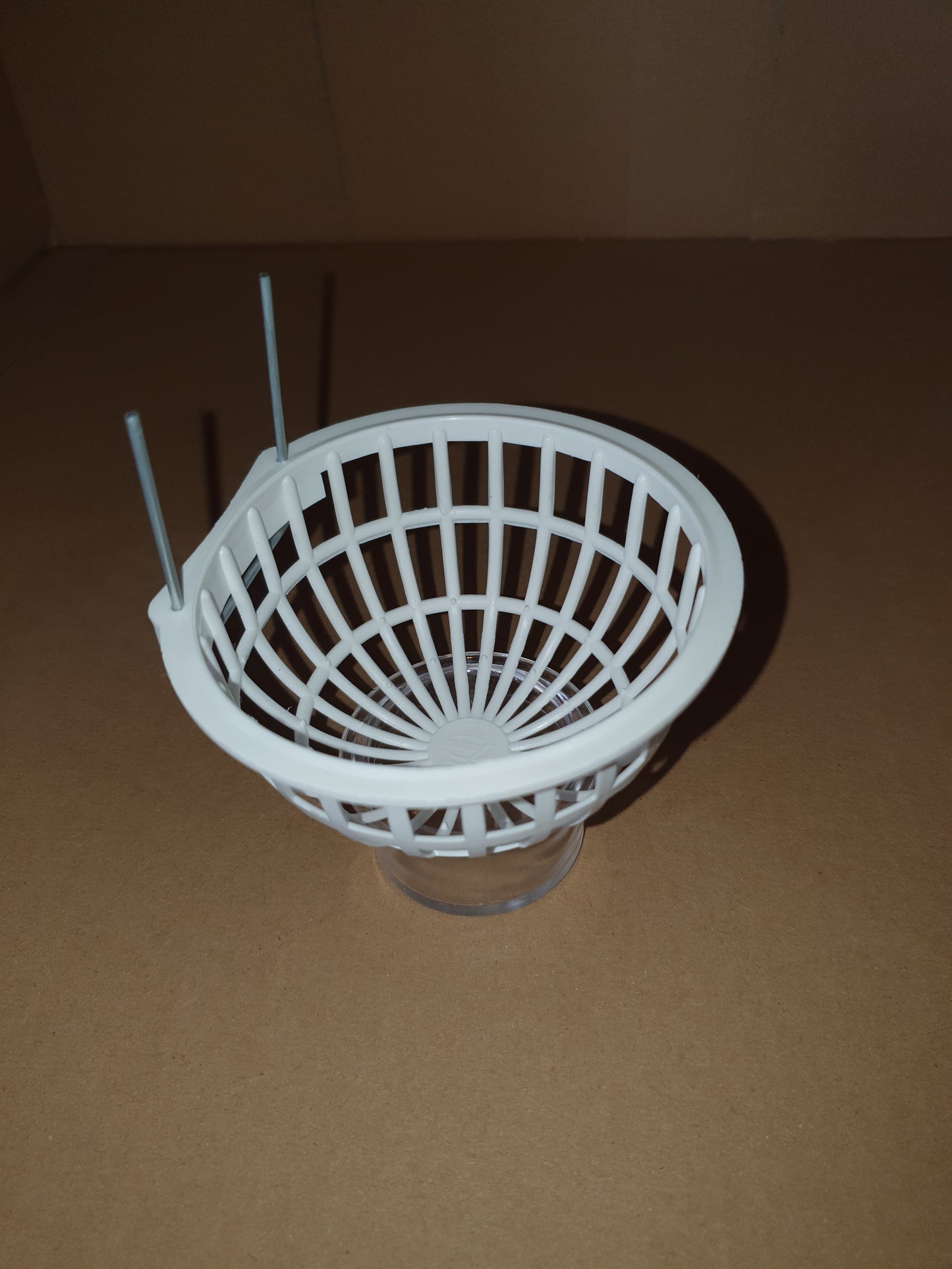 Kunststof Nest, Draadhaken, wit Ø 10 cm