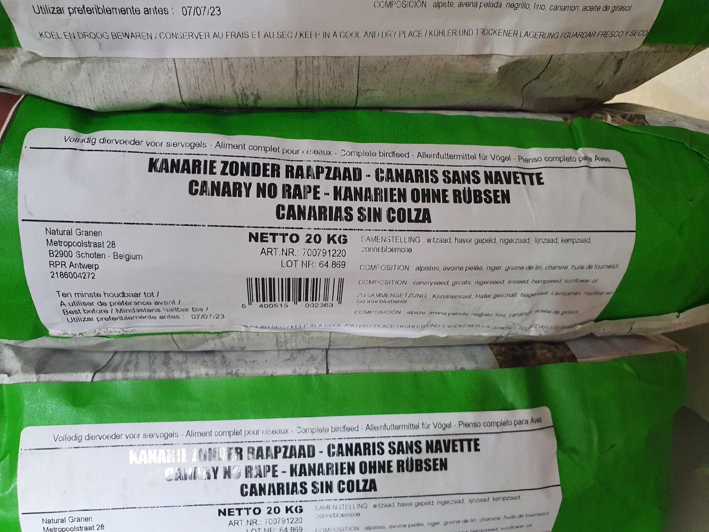 King Kanarie Zonder Raapzaad Kwaliteit Mengeling 5kg