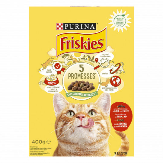 Friskies Met Rund, Kip & Groente - Kattenkorrels - Adult