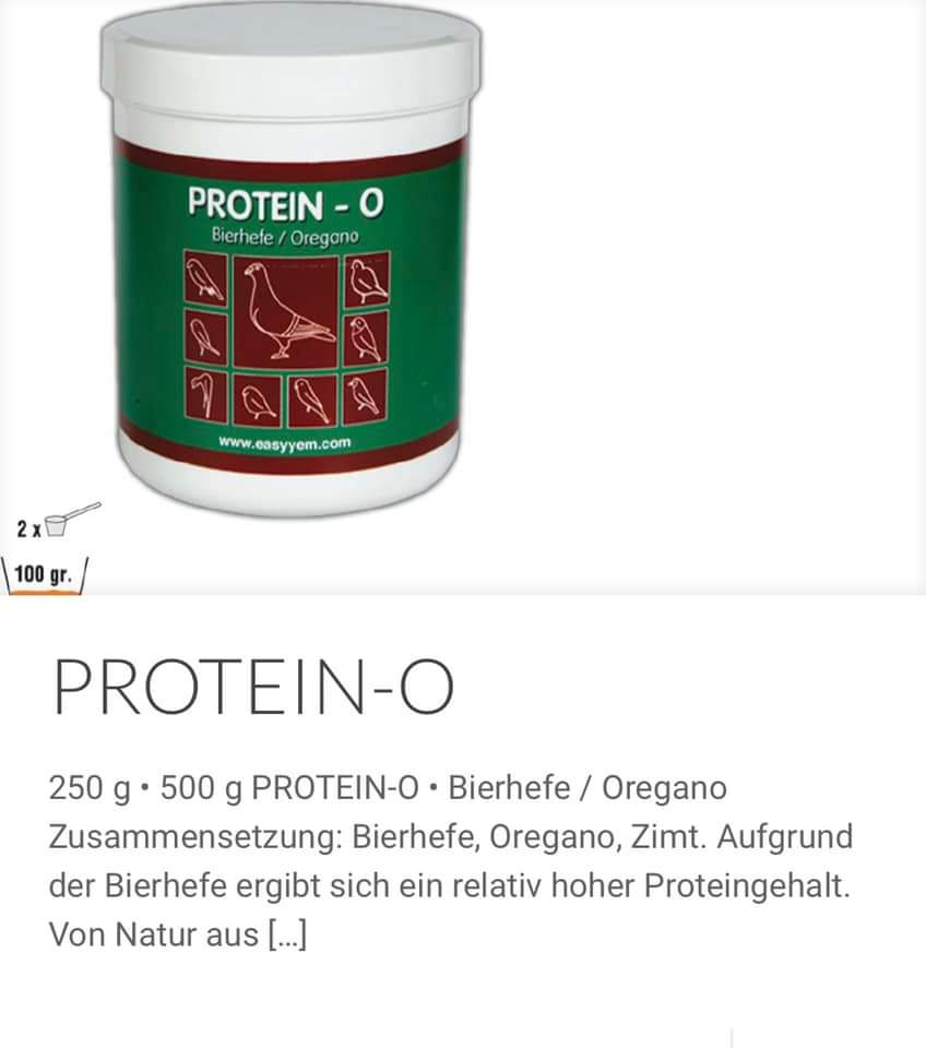 Protein-O, Biergist en Oregano 250 gram