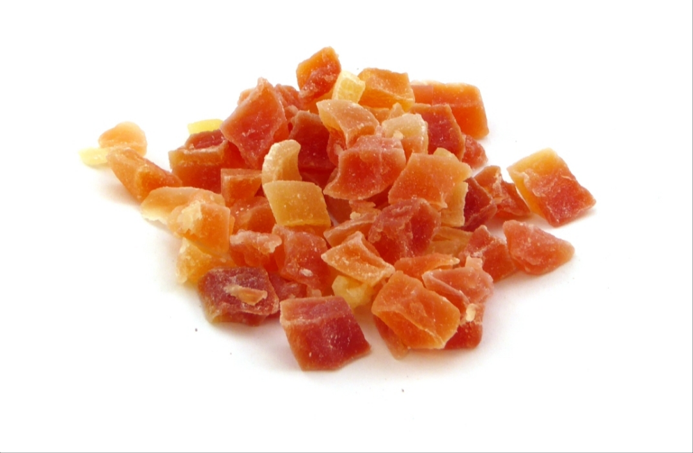 Gedroogde Papayablokjes