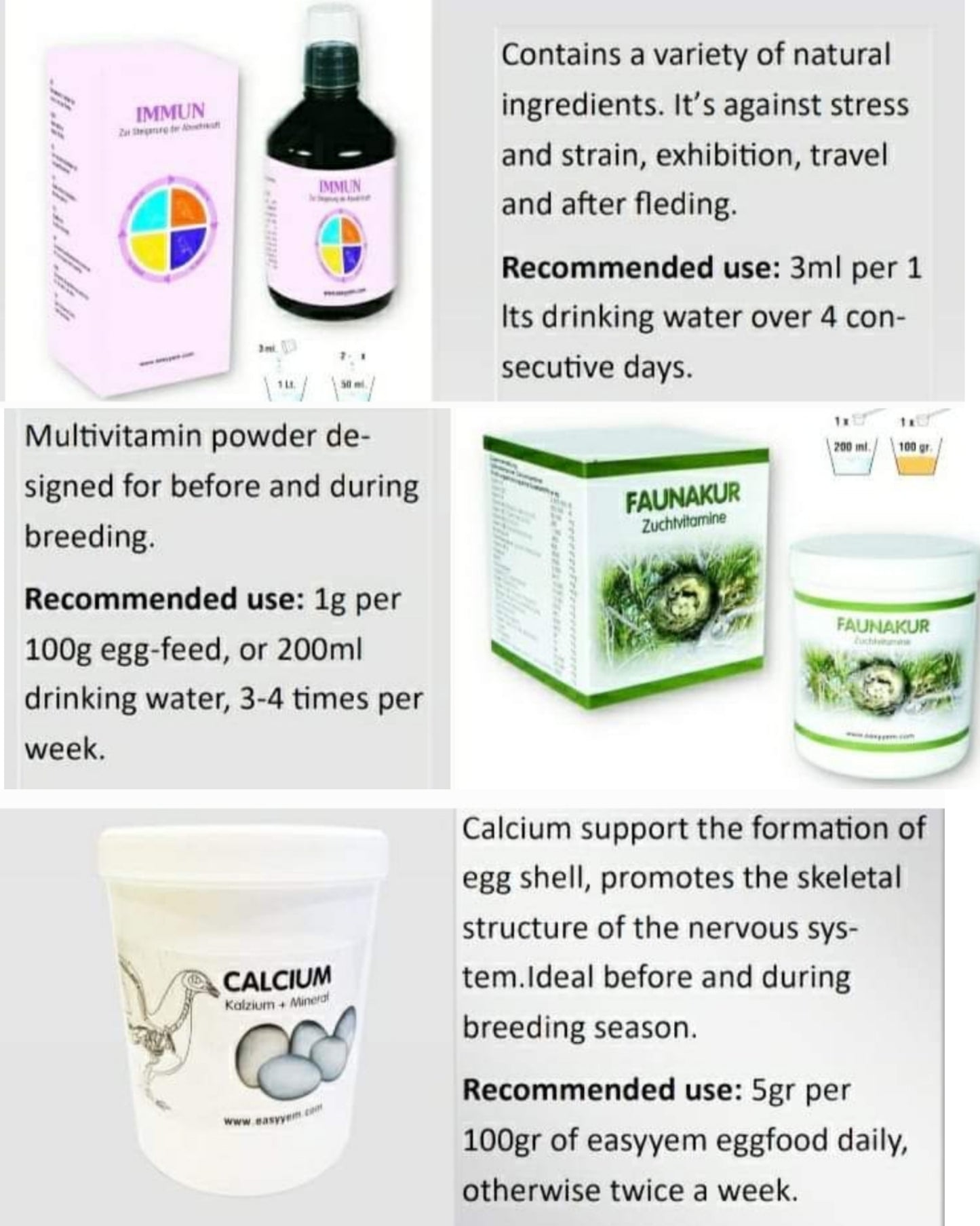 Faunakur 250 gram - Fertiliteit en Conditie - Easyyem