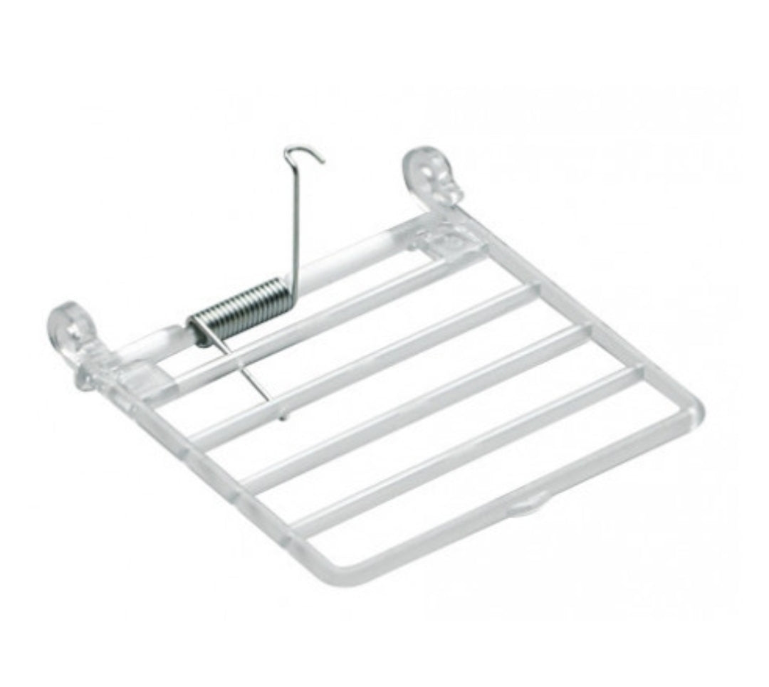 Klepje met veer voor verticale tralie