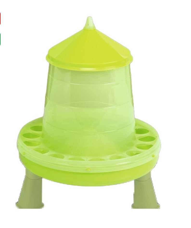 Pluimvee voertoren lime groen op poten 4 kg