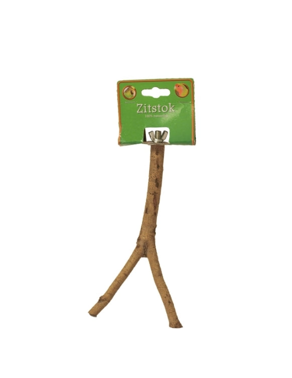 Houten zitstok Tak Y Vorm 20cm