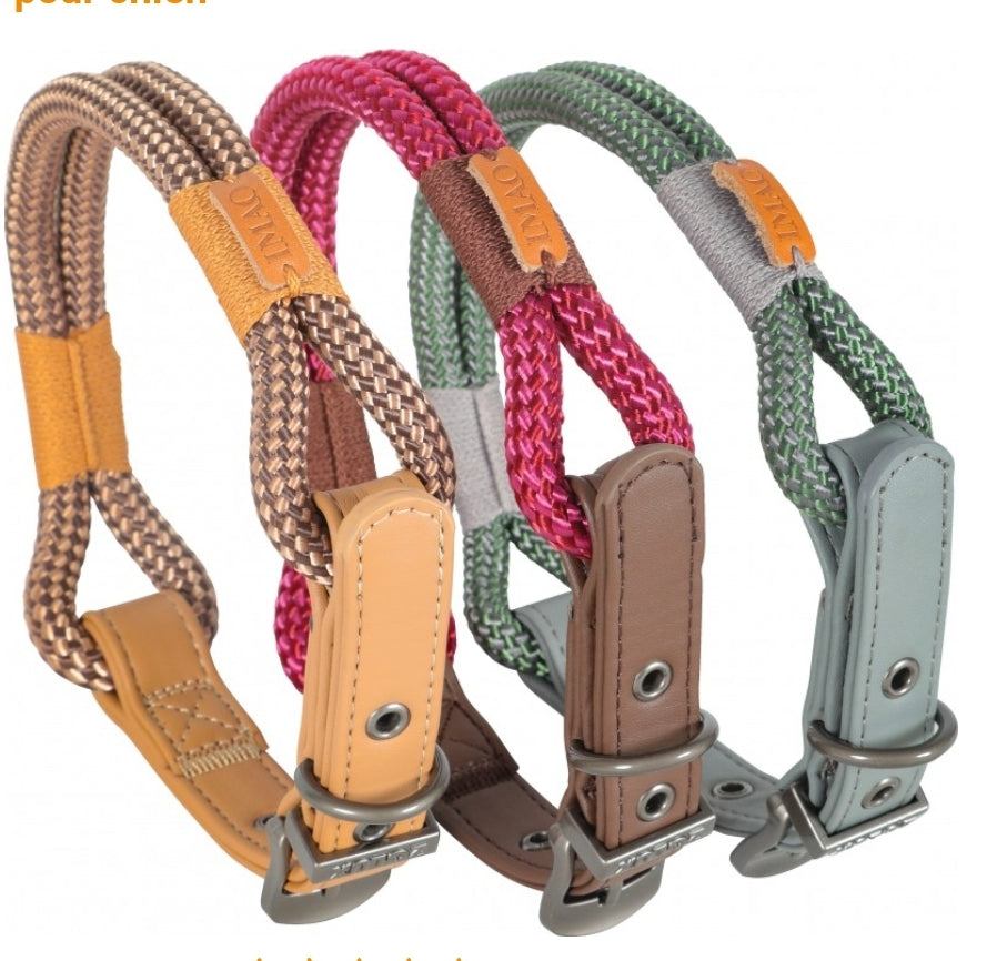 Zolux Hondenhalsband Imao Hyde Park Bruin 60cm x 11mm