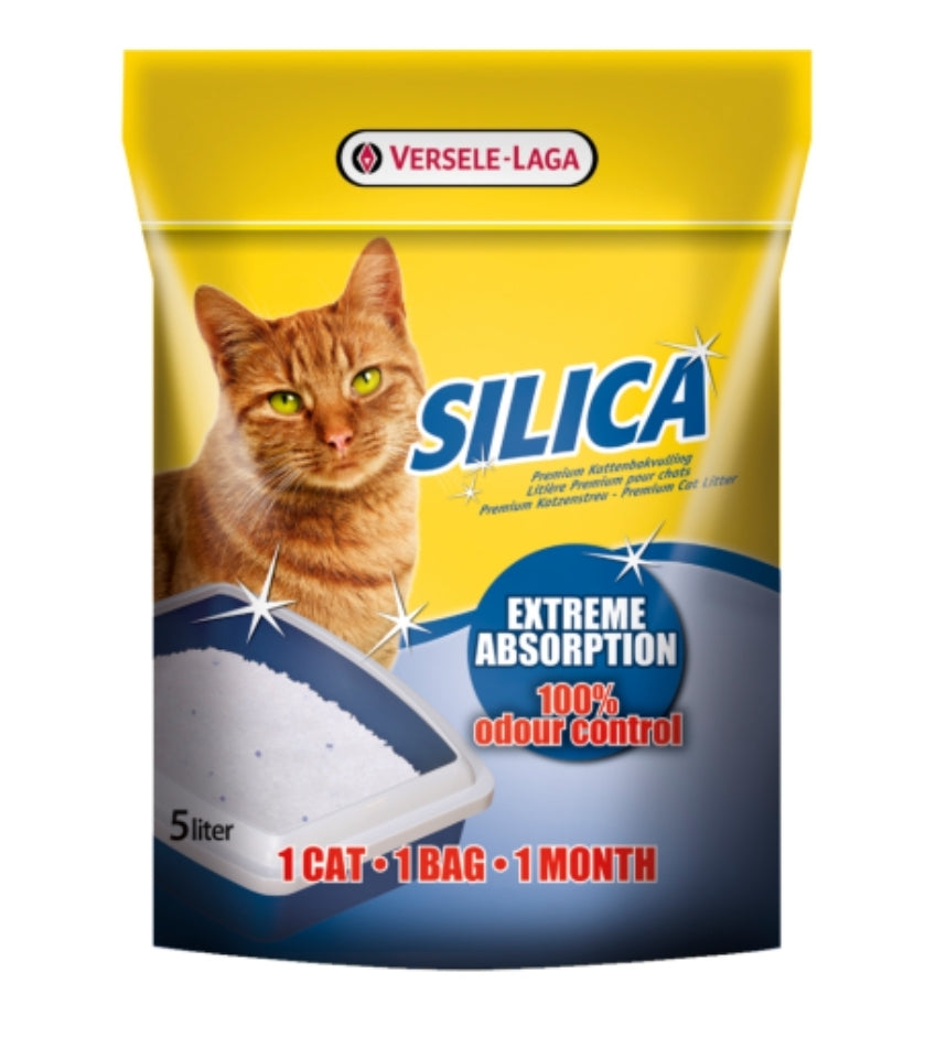 Versele-Laga Silica 5 L - Kattenbakvulling Met Ultra-Absorberende Korrels