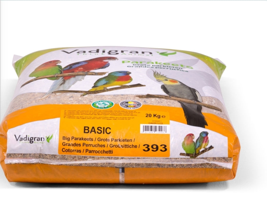 Vadigran Grote Parkieten Basis 20kg