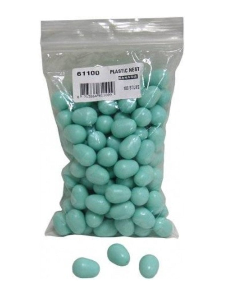 100 kunststof eieren Kanaries