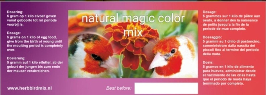 Natural Magic Color Mix ( 150 gram ) - Herb Bird Mix