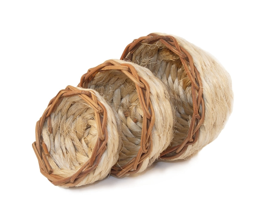 Wit sisal nest voorgevormd ร 8cm