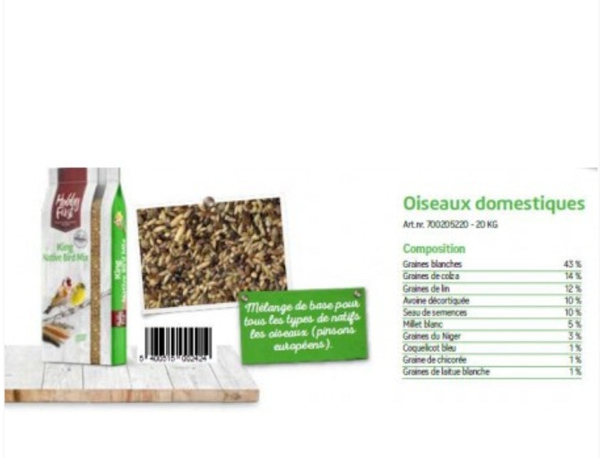 Inlandse Vogels Zonder Raapzaad โluxeโ 20kg