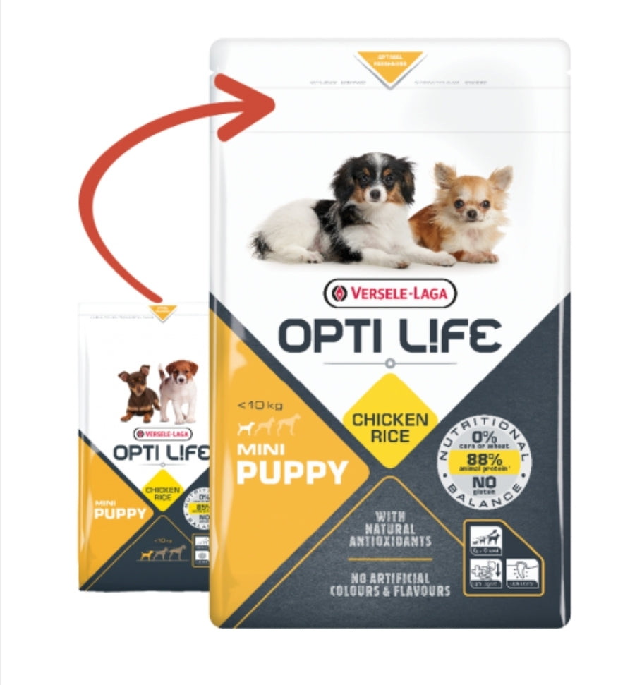 Puppy Mini - Kleine Rassen - Kip 12,5kg - Opti Life
