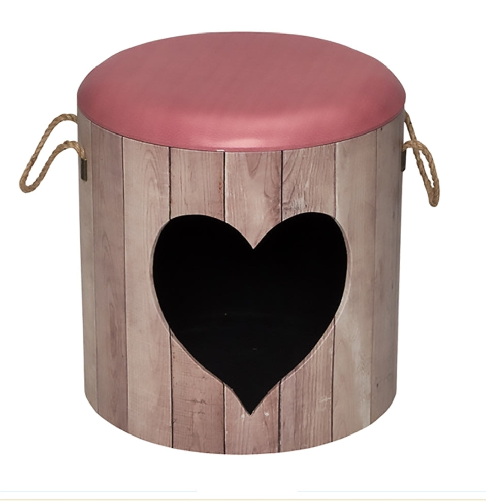Petbox heart Roze M - 35x34cm