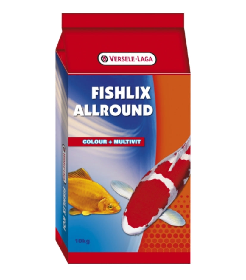 Fishlix Allround 10kg - Tricolor Granulaatmix Voor Vijvervissen