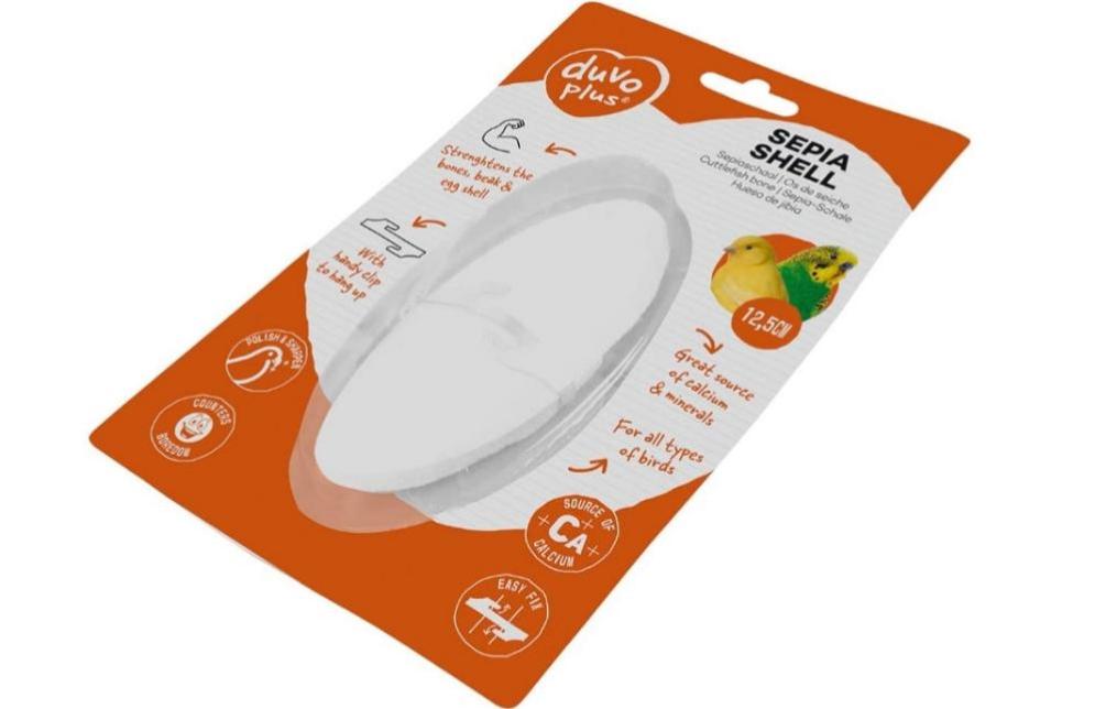 Sepiaschaal 12,5cm + ophangclips - Duvo+