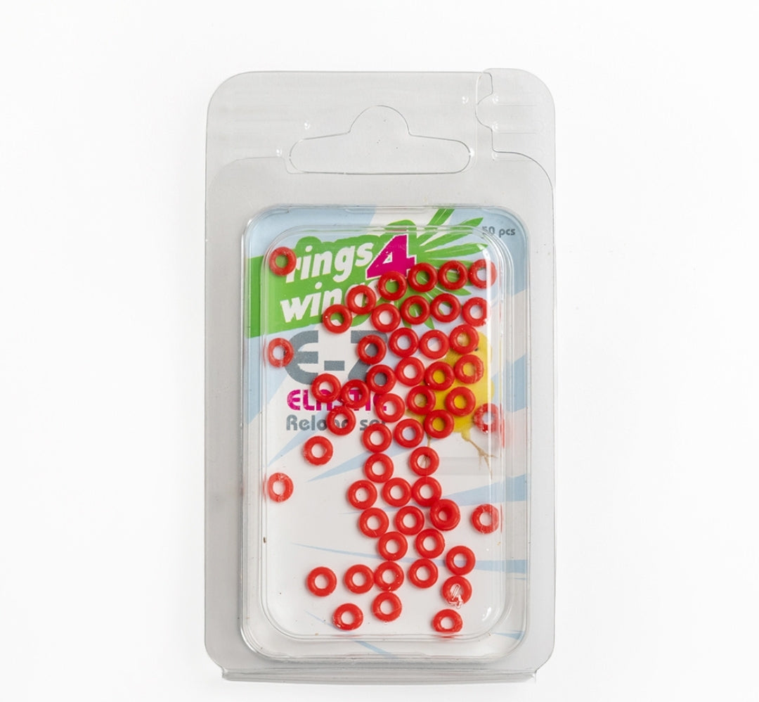 E-Z Elastische Ringen Rood Reload Kit ( 50st ) Ø 3 mm