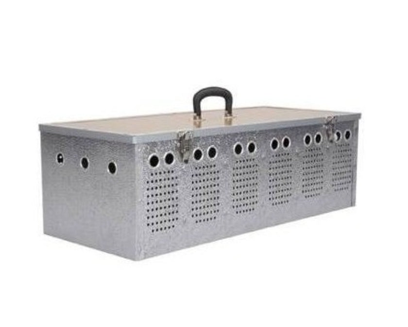 Aluminium Duivenmand 6 Dieren - Natural