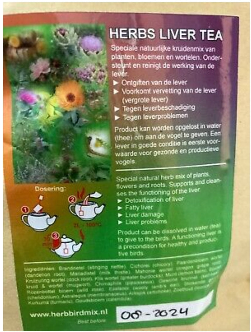 Herbs Liver Tea ( Ondersteuning en Bescherming Van De Lever ) 150 gram - Herb Bird Mix