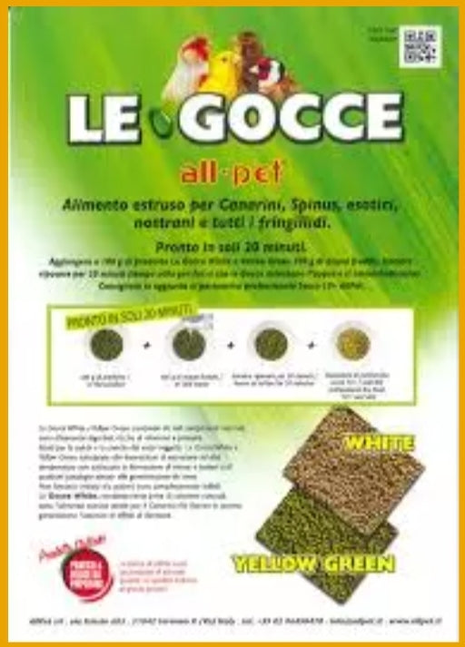 Le Gocce White 450 gram ( kiemzaad vervanger ) - All Pet